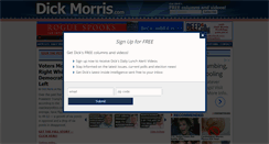 Desktop Screenshot of dickmorris.com